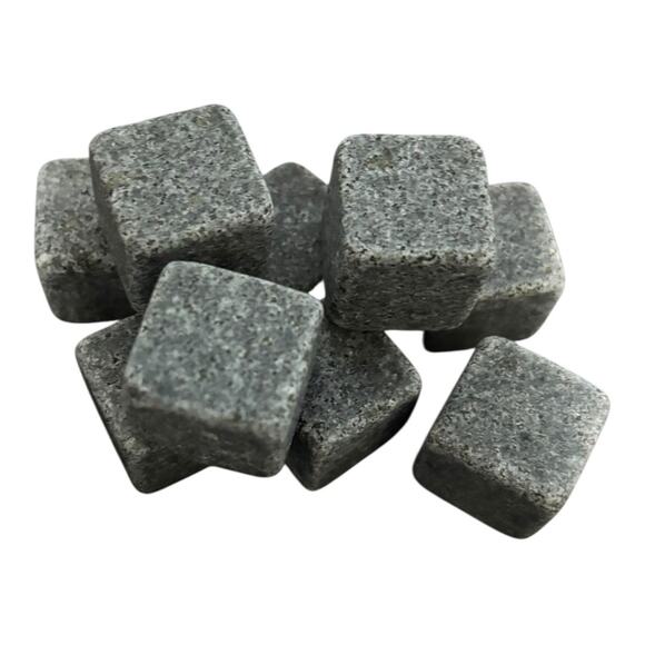 Lord's Rocks Bourbon Whiskey Stone Set 9 Marble Rocks velvet bag - Picture 2 of 3